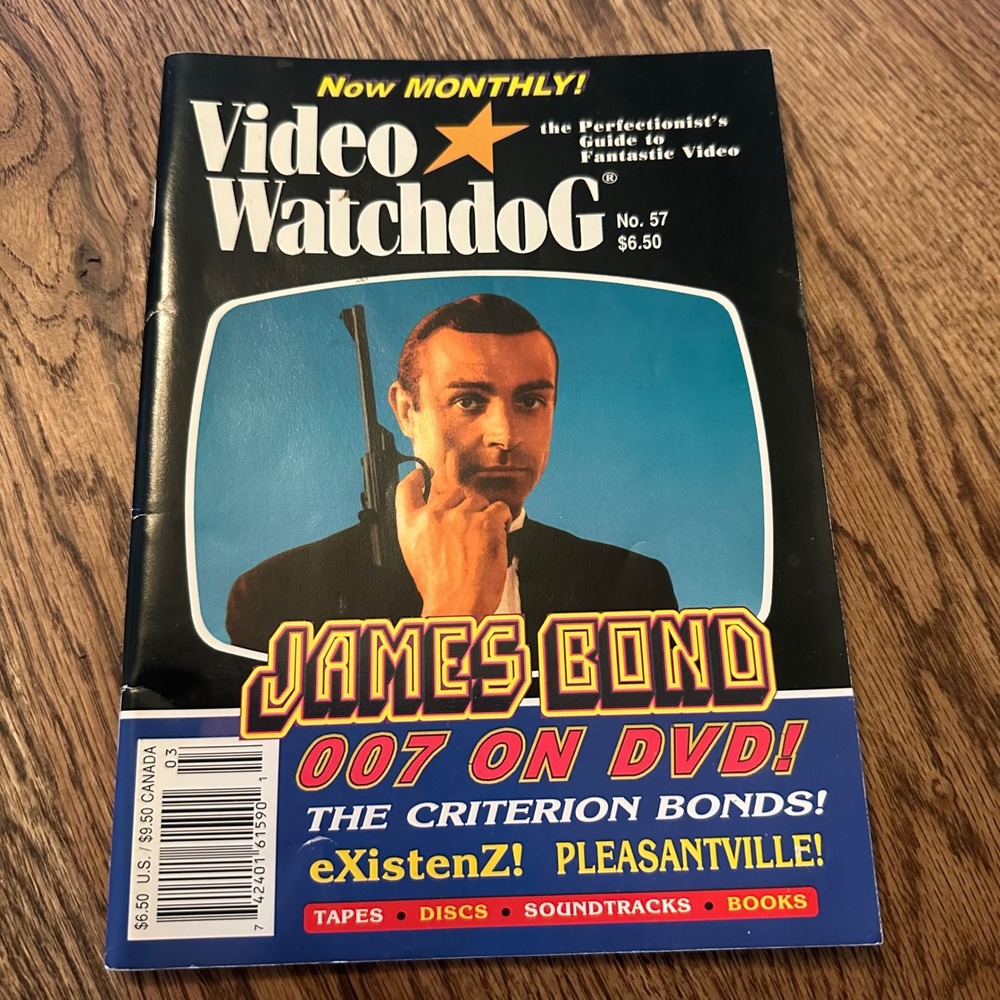 Video Watchdog No 57 2000 James Bond 007 Signed Shirley Eaton Goldfinger Vintage